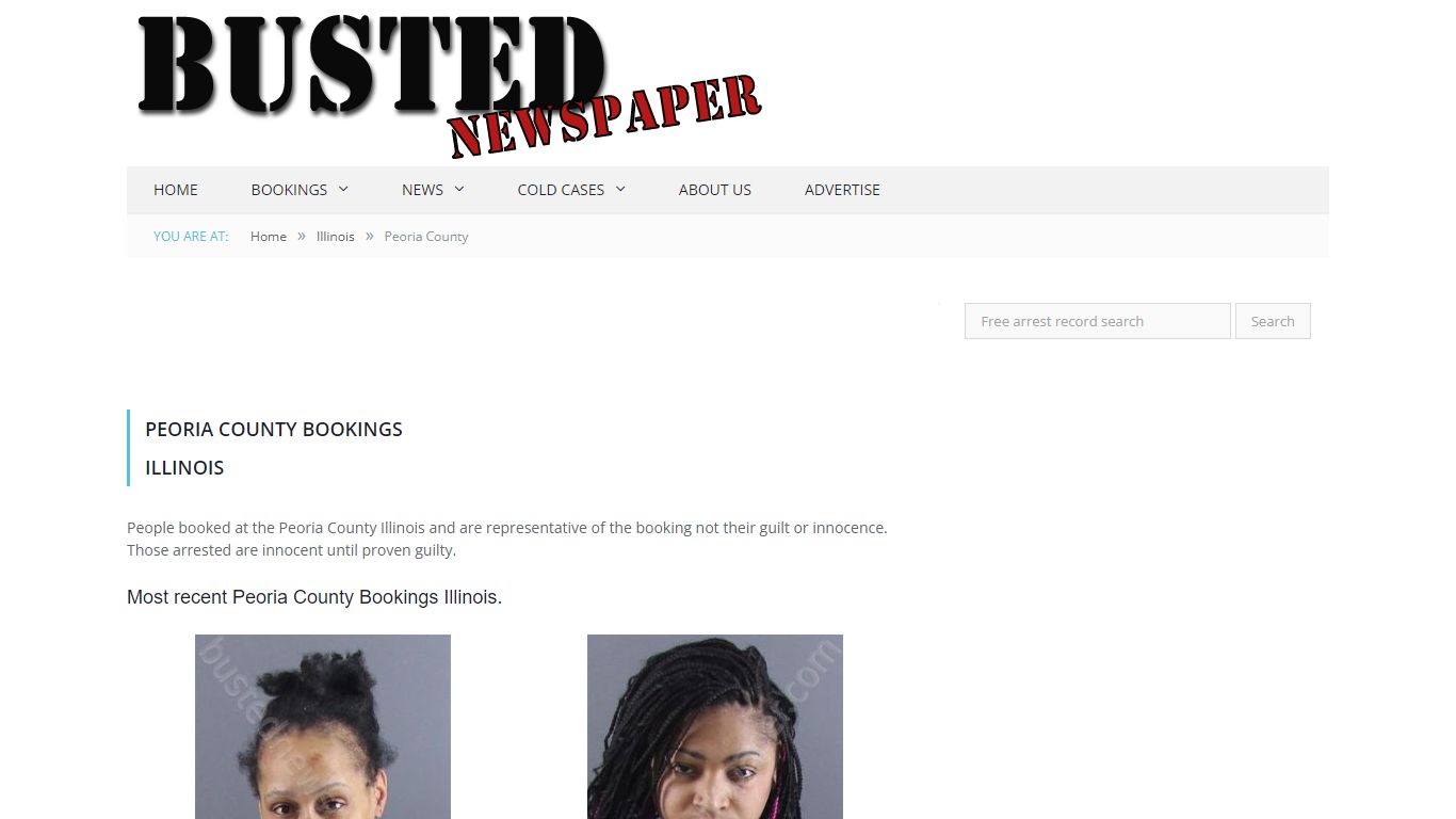 Peoria County, IL Mugshots - BUSTEDNEWSPAPER.COM